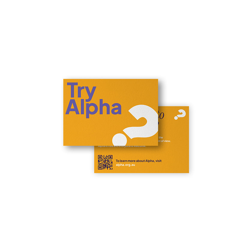 Alpha Australia Generic Invite Cards
