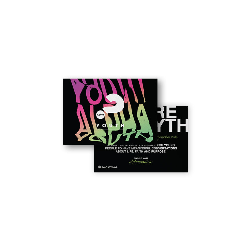 Alpha Youth Generic Invitation Cards