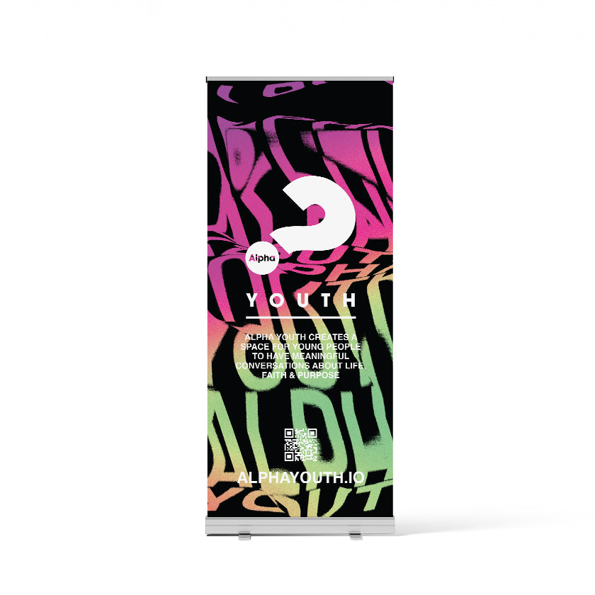 Alpha Youth Generic Pull Up Banner