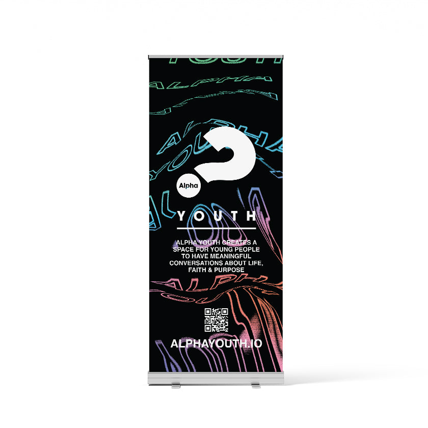 Alpha Youth Generic Pull Up Banner